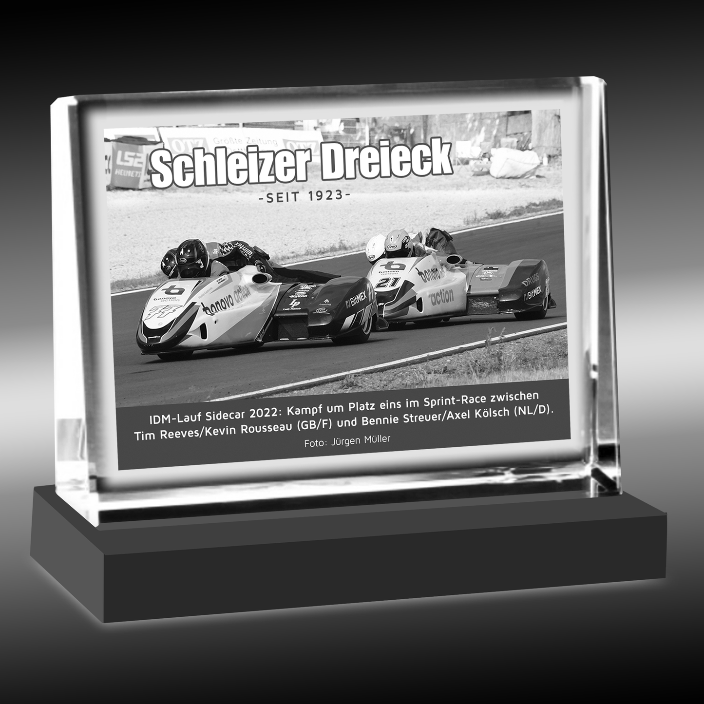 Kristall-Standbild "IDM-Lauf Sidecar 2022"