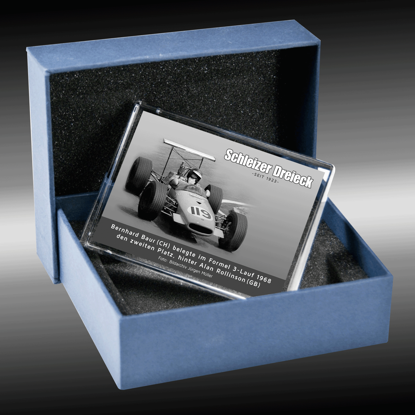 Kristall-Standbild "Bernhard Baur, 1968"