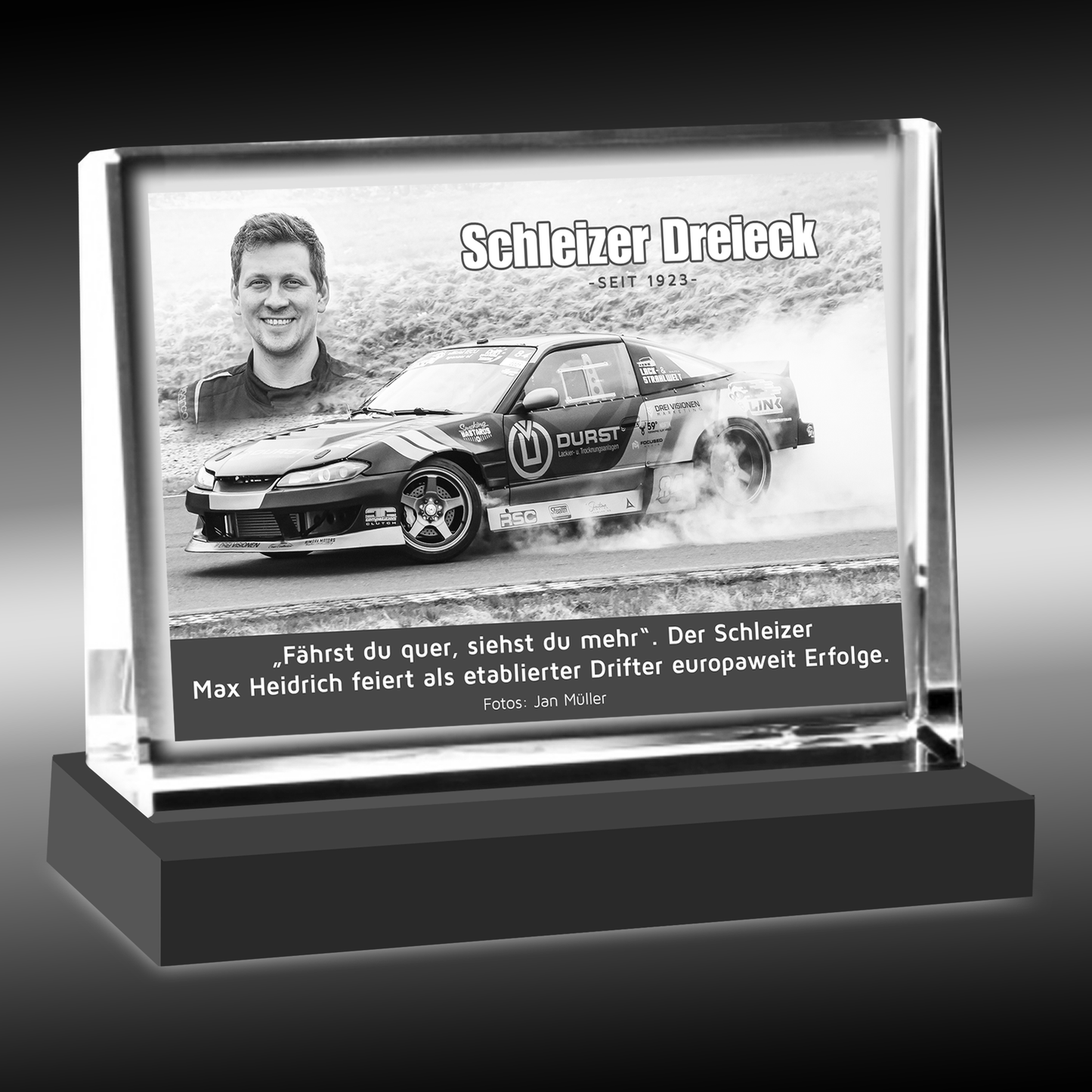 Kristall-Standbild "Max Heidrich"