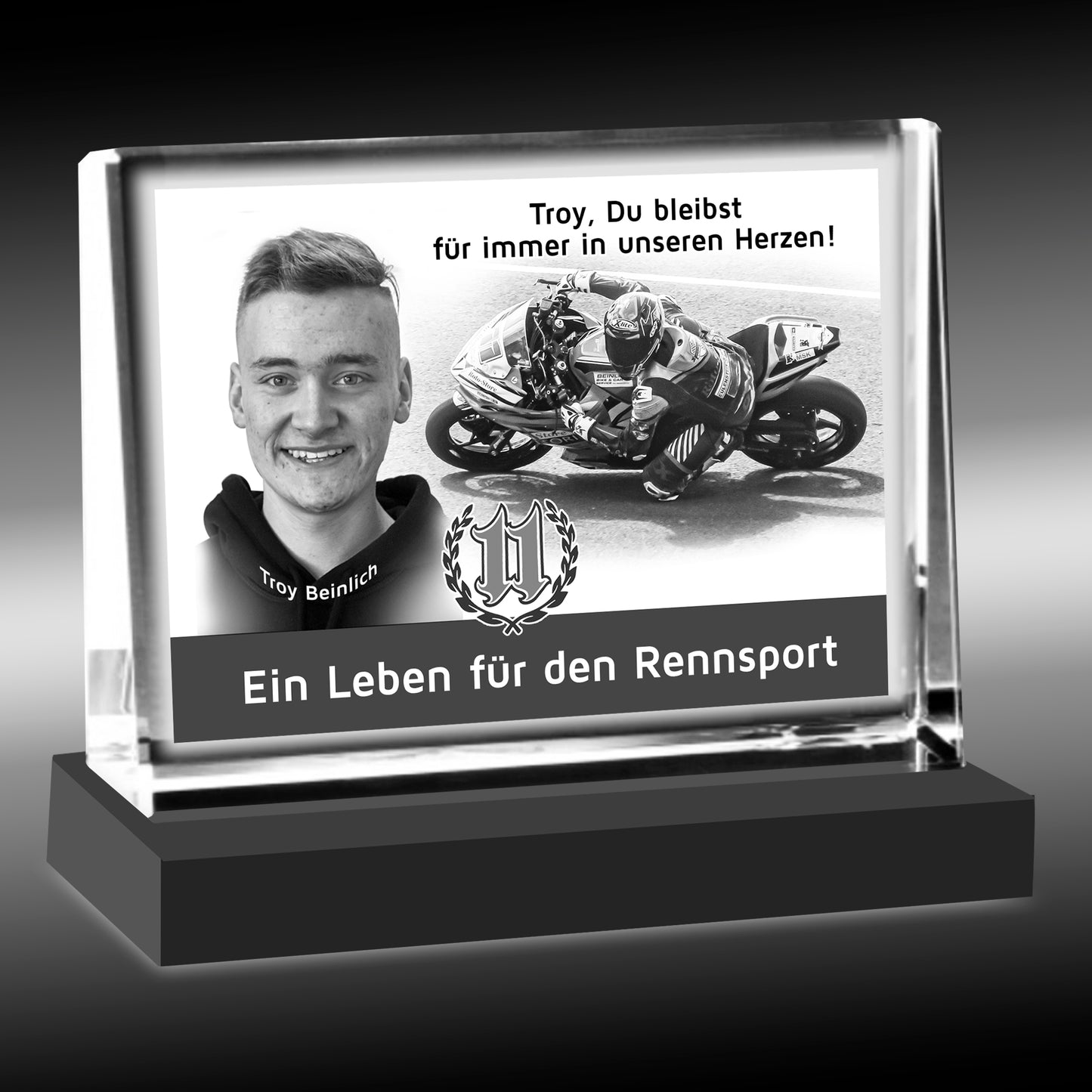 Kristall-Standbild "Troy Beinlich"