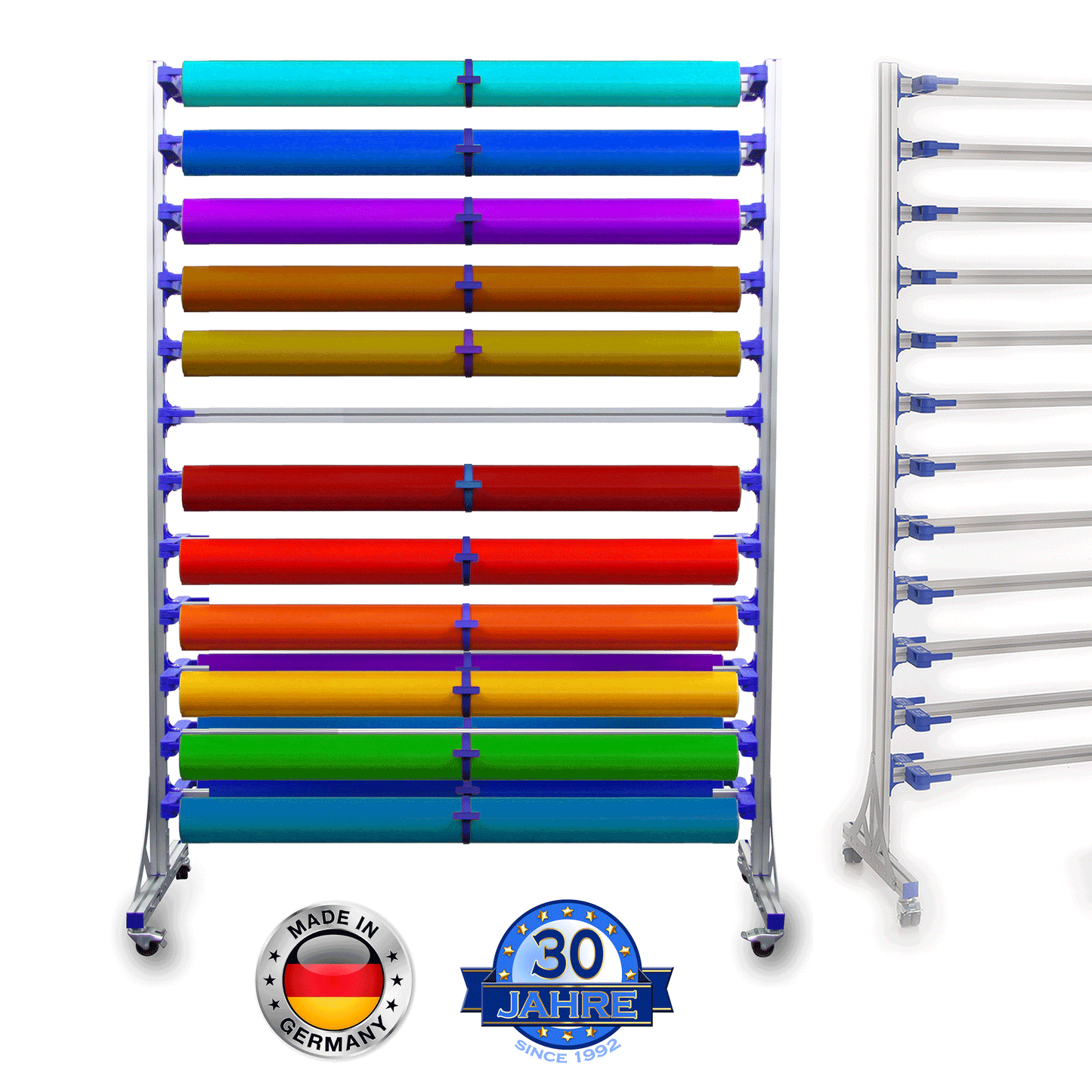 Folien-Ständerregal-fahrbar für max. 180 cm breite Vinyl-Folien