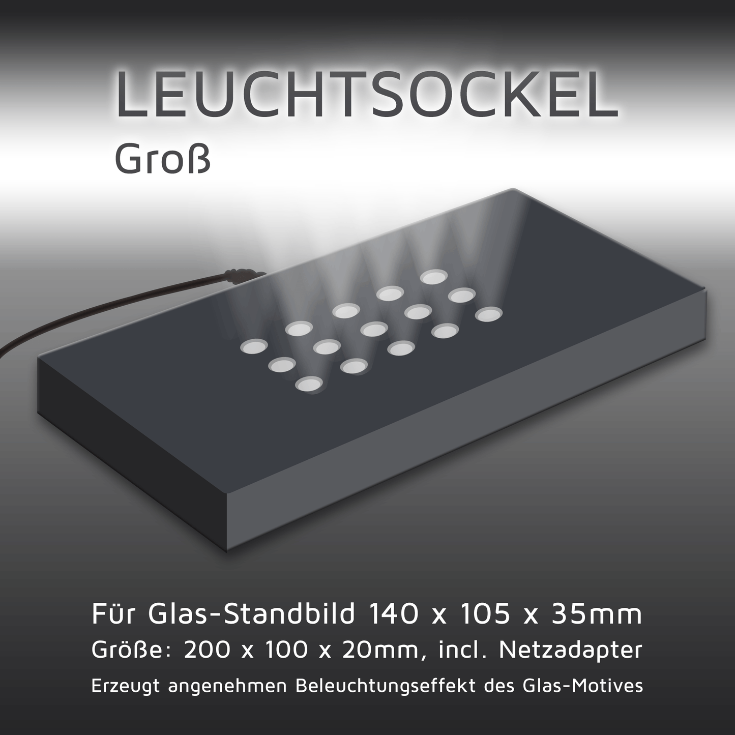 Leuchtsockel groß